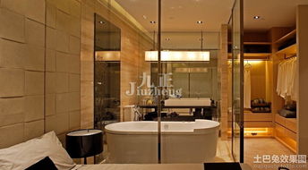 主臥室衛生間玻璃隔斷圖片裝修效果圖 第7張 家居圖庫 九正家居網